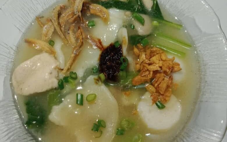 Sup tepung gandum yang sedap