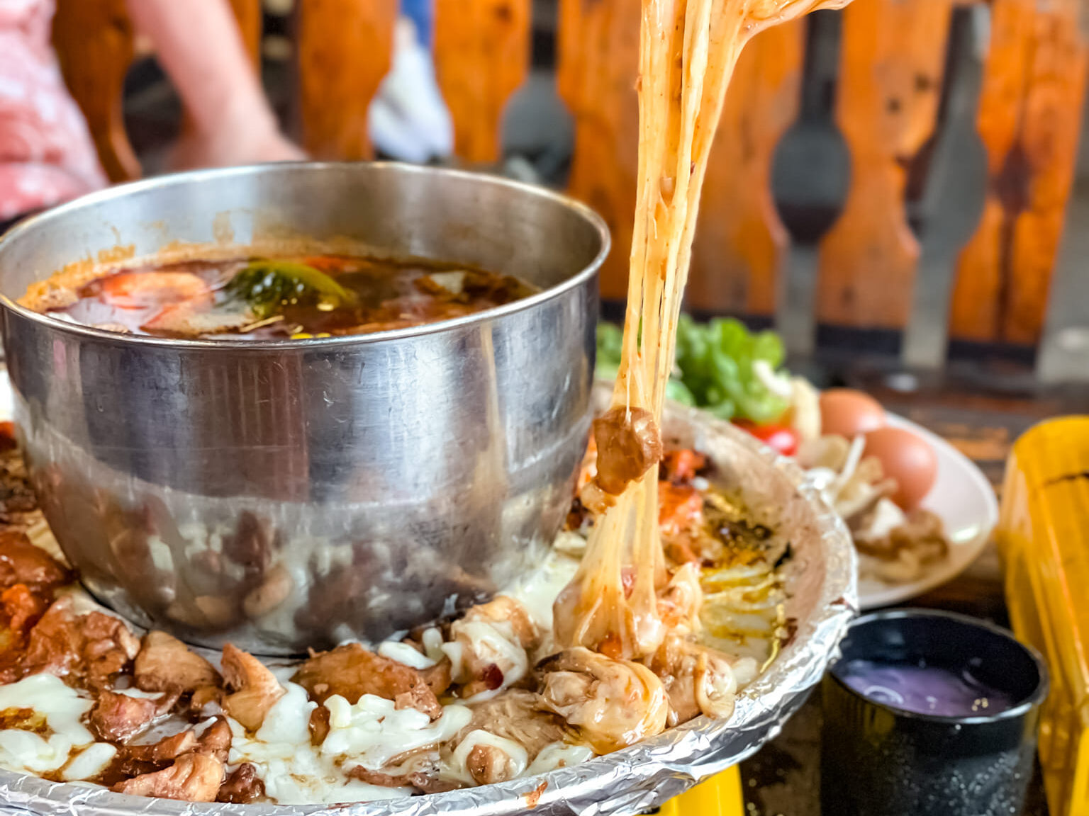 Steamboat cheese daripada Hausgrill