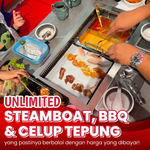 Sajian BBQ dan steamboat di My Stim BBQ