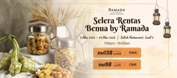 Suasana buffet Ramadhan di Ramada Meridin Johor Bahru