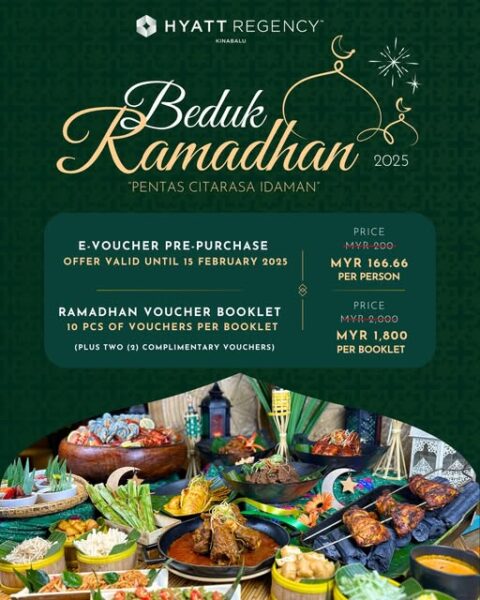 Sajian buffet Ramadhan di Hyatt Regency Kinabalu
