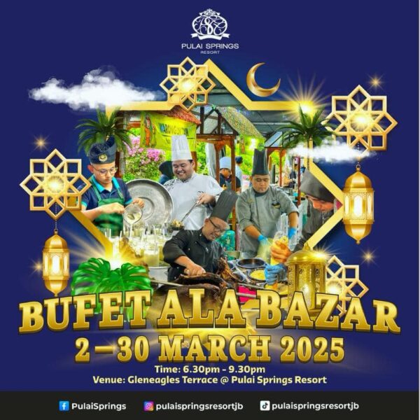 Pelbagai juadah berbuka di Pulai Springs Resort