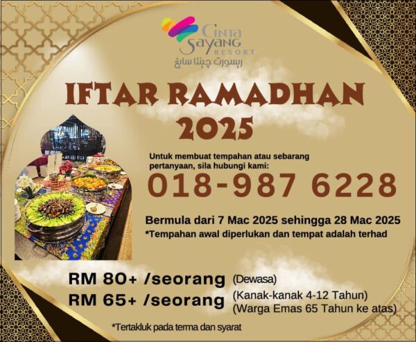 Resort Cinta Sayang berkeliling lanskap hijau