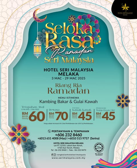 Hotel Seri Malaysia Melaka bufet Ramadhan