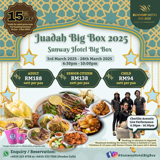 Hidangan buffet Ramadhan di Sunway Hotel Big Box