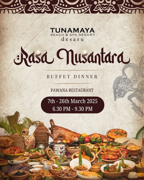 Hidangan buffet Ramadhan di Tunamaya Beach & Spa Resort